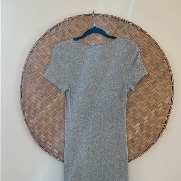 ARITZIA THE GROUP LUXE LOUNGE TEMPTATION SHORT-SLEEVE RIBBED MAXI DRESS EUC - Picture 10 of 13
